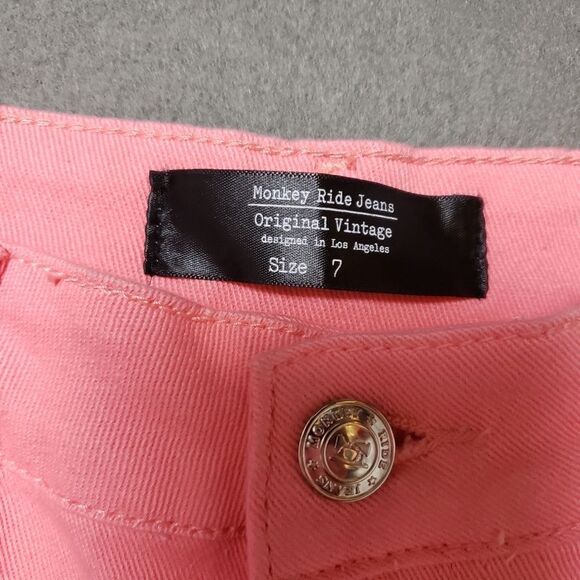 Monkey ride mom jeans pink nwt NEW with tags - Picture 3 of 14
